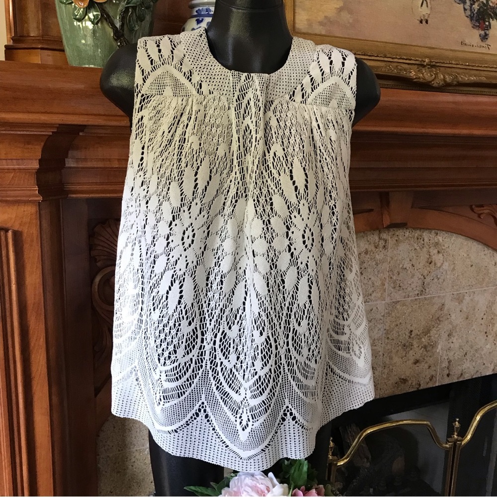 Anna Sui Crochet Lace Top 10